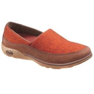 Chaco Sloan Leather and Wool Loafers Brick Red 6.5